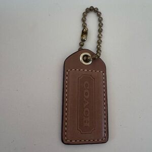 COACH Leather Hangtag